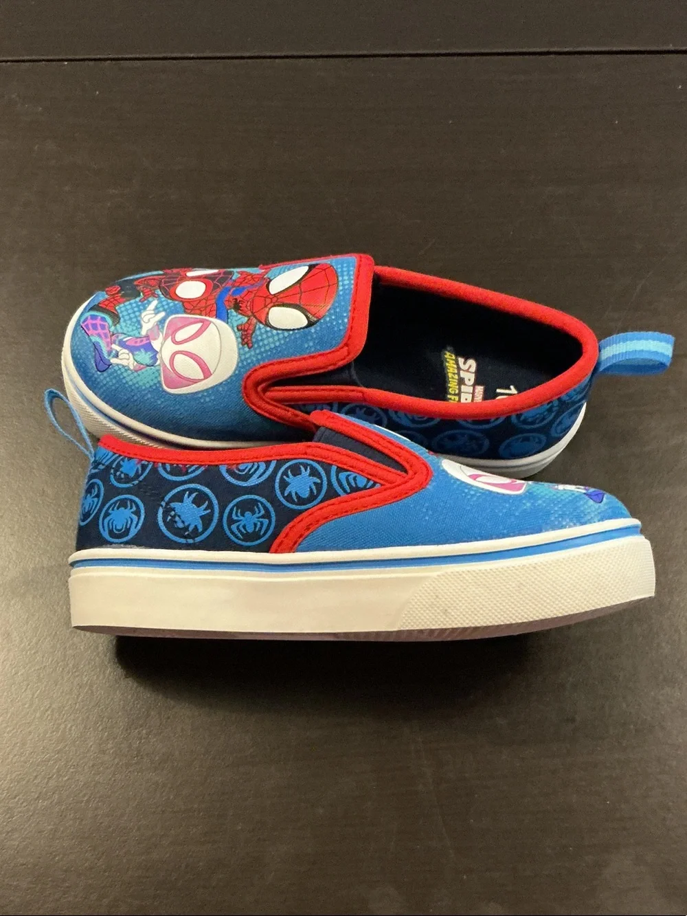 Marvel Kids Spider-Man Slip-On Sneakers - Blue & Red